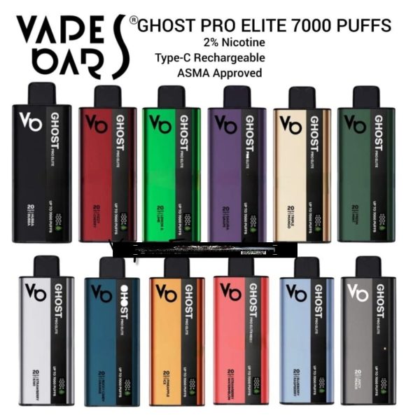 Ghost Pro Elite 7000 Puffs Disposable Vape 2% Nicotine 20mg - Image 2