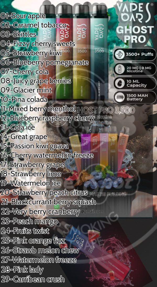 Ghost Pro 3500 puffs
